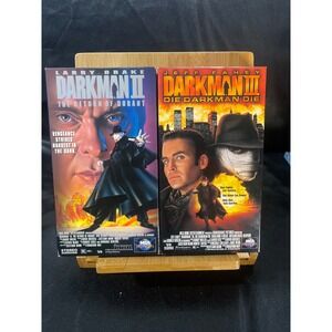 Darkman II & III VHS Bundle Return of Durant Die Darkman Die MCA Universal Movie